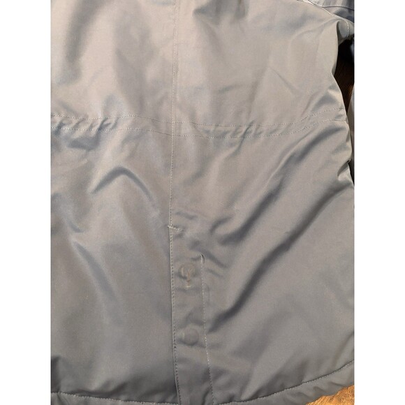 Dover Saddlery Girls XL Winter Jacket Gray Faux Fur Hood Equestrian Coat - Picture 6 of 6